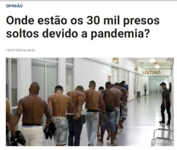 Impunidade: STF precisa prestar contas dos 30 mil bandidos de altíssima periculosidade que foram libertados através do “supremo”…