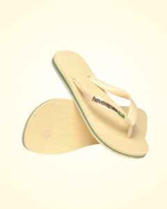Havaianas lança modelo “Areia”, inspirado no clássico chinelo branco encardido