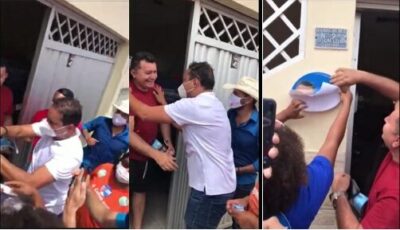 Baixaria: Senador do PDT grava vídeo arrancando adesivo de candidato aliado de Flávio Dino…