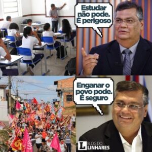 Prioridade de Flávio Dino, governador do “lockdow”, é deixar as crianças sem aulas enquanto seu partido, o PCdoB, faz eventos tumultuados….