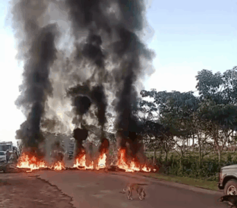 Manifestantes bloqueiam MA-106 em protesto contra condições precárias da rodovia