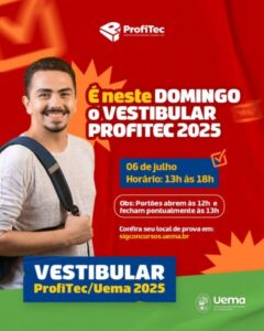 Prova do Vestibular ProfiTec Uema acontece neste domingo (6)