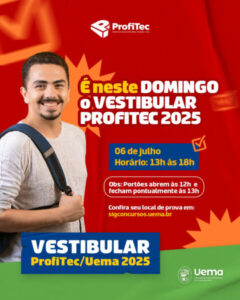 Prova do Vestibular ProfiTec Uema acontece neste domingo (6)