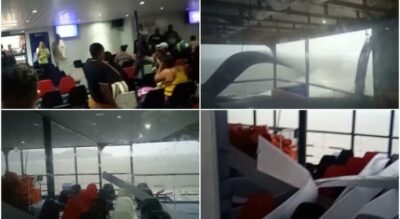 Com aval do MP, Governo e da Marinha? Embarcação insalubre novamente sofre problemas em plena travessia do Canal do Boqueirão…