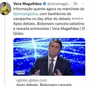 Veja no vídeo: Resposta de Bolsonaro sobre fakenews de militante da Globo…