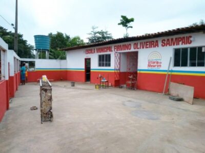 Reformas em escolas e unidades de saúde seguem sendo realizadas em Vitória do Mearim