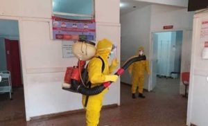 Prefeitura de Vitória do Mearim faz limpeza e desinfecção no Hospital Municipal