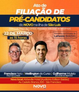 Lahésio articula pré-candidatura de Wellington para São Luís….