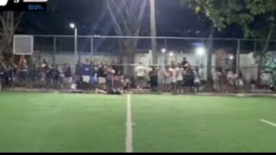 Homem morre e outro fica ferido após tiroteio durante partida de futebol no RJ; veja o vídeo