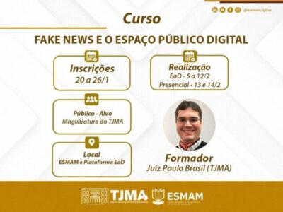 Inscrições abertas para o curso Fake News e o Espaço Público Digital