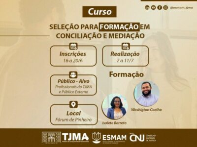 Seleção para o curso de Conciliação e Mediação em Pinheiro