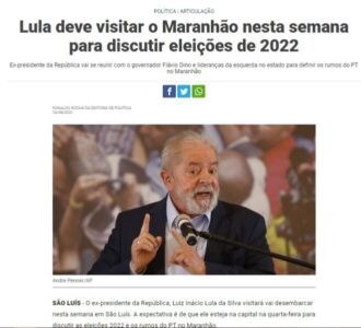 Confirmado: Lula virá ao Maranhão reunir com Flávio Dino e seu “consórcio de candidatos”…