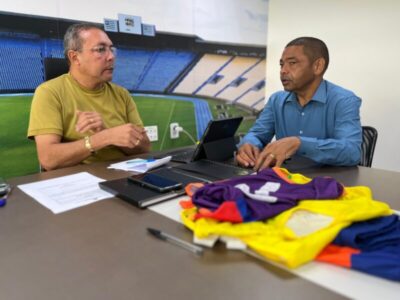 Vereador Ednilson do Kantão articula melhorias para o esporte de São José de Ribamar em reunião com secretário estadual Naldir Lopes