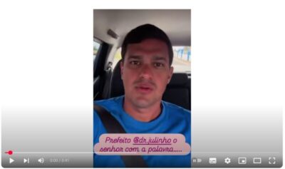 VÍDEO: “Natércio 30” expõe rompimento político com o prefeito Dr. Julinho em São José Ribamar