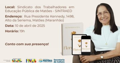 Lançado ontem em Matões, livro Florescer tem crítica positiva dos literados da Região