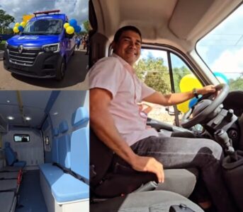 PREFEITO GILSON LIMA REALIZA ENTREGA DE UMA AMBULÂNCIA NOVA PARA PRESIDENTE SARNEY