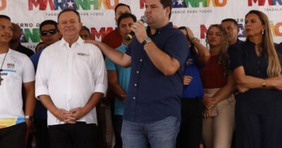 Deputado Segundo junto com ex prefeito Filuca asseguram com o Governador mais 5km de asfalto para Pinheiro