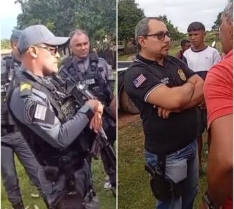 Cajari: após confusão envolvendo o prefeito, viaturas da PM e Civil são enviadas ao povoado Zé Maria para retirar bomba d’água que foi doada por Ex