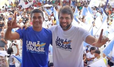 PREFEITO GILSON LIMA PARABENIZA DEPUTADO PEDRO LUCAS PELA LIDERANÇA DO UNIÃO BRASIL NA CÂMARA FEDERAL