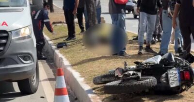 Motociclista morre em grave acidente na Avenida Daniel de Lá Touche, a passageira sobreviveu