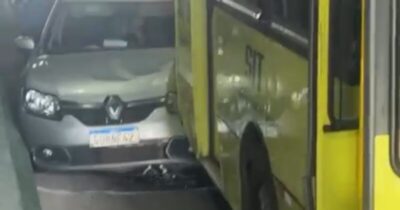No início da tarde desta segunda-feira (18), um acidente envolvendo cinco veículos provocou um grande congestionamento no elevado da Cohab, na Avenida Jerônimo de Albuquerque, em São Luís.