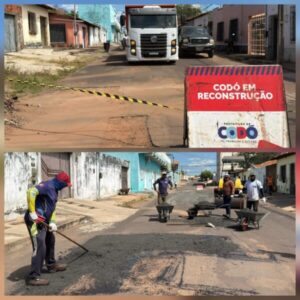 Prefeitura de Codó avança com operação tapa-buraco no bairro São…