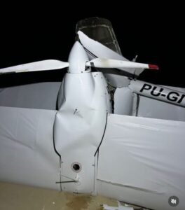 EXCLUSIVO! Veja como ficou aeronave após queda em Santo Amaro