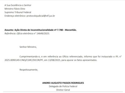 PF informa Dino sobre abertura de inquérito para apurar suposta venda de vagas no TCE-MA