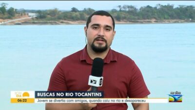 Jovem morre após cair de lancha no rio Tocantins; corpo passou três dias desaparecido na água