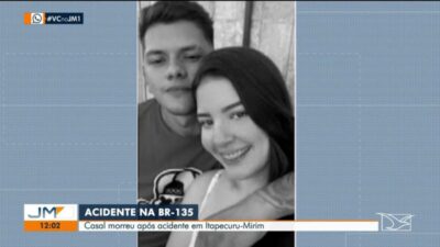 Casal morre após colisão frontal entre moto e carreta na BR-135, no interior o MA