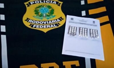Motorista é preso na BR-010 pela PRF em posse de comprimidos de anfetamina
