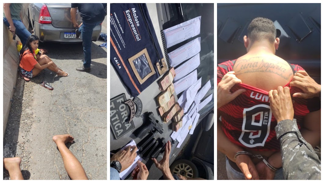 Urgente! Assaltantes roubam R$ 60 mil na porta do Bradesco de Vargem Grande; polícia dá rápida resposta e prende quadrilha