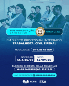 OAB Maranhão celebra Dia da Advocacia com maior programa de capacitação da história da Seccional
