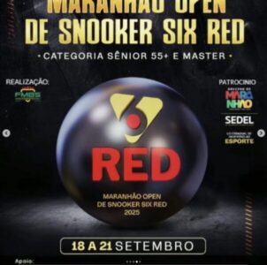 Campeões brasileiros e regionais de sinuca competirão no 3º Maranhão Open de Snooker Six Red