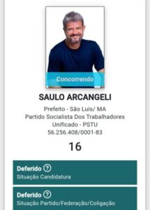 Arcangeli é o 1º candidato a prefeito de São Luís a ter candidatura deferida
