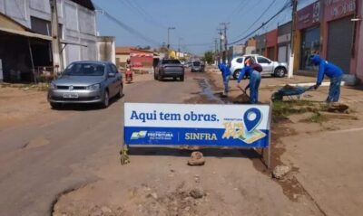 Prefeitura inicia a recuperação asfáltica em todo trecho da Avenida Liberdade