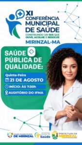Mirinzal realiza XI Conferência Municipal de Saúde com foco no fortalecimento do SUS