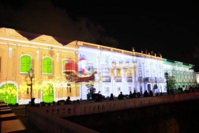 Conheça a magia do vídeo mapping, uma das principais atrações do Natal do Maranhão