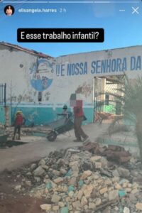Advogada faz denúncia grave envolvendo uso do trabalho infantil na reforma de escola feita pela Prefeitura de Riachão MA