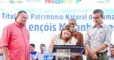 Iracema Vale prestigia entrega do certificado de Patrimônio Natural da Humanidade aos Lençóis Maranhenses