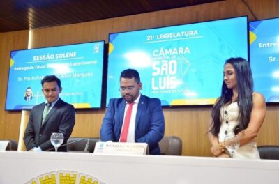 Câmara de São Luís concede Título de Cidadão Ludovicense ao médico Paulo Roberto Marques.
