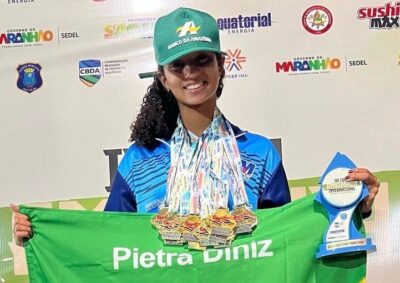 Pietra Diniz brilha na Copa Amazônia Internacional com 13 ouros, recorde absoluto e troféu de melhor índice técnico
