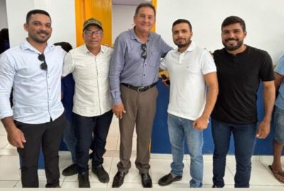Durante inauguração de escola, vice-prefeito elogia Simião do Posto e incendeia a política em Lagoa Grande do Maranhão