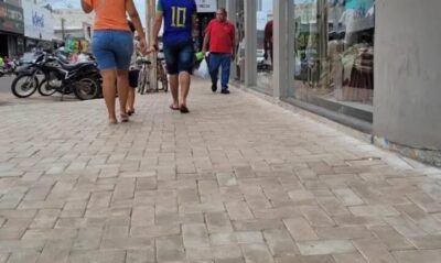 Falta acessibilidade a deficientes visuais na padronização das calçadas da Avenida Getúlio Vargas