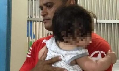 Corpo de Bombeiros salva bebê de 8 meses engasgado com elástico