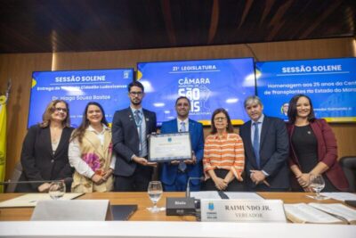 Câmara de São Luís homenageia Central de Transplantes do Maranhão pelos 25 anos de serviços