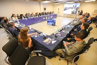 Secretários de segurança do país discutem ações para fortalecer integração federativa, em reunião do Consesp