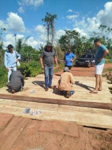 Vereador Jaelson Araújo acompanha serviços de revitalização da ponte, que liga os povoados Purão Grande e Fidel