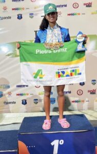 Pietra Diniz brilha na Copa Amazônia Internacional com 13 ouros, recorde absoluto e troféu de melhor índice técnico
