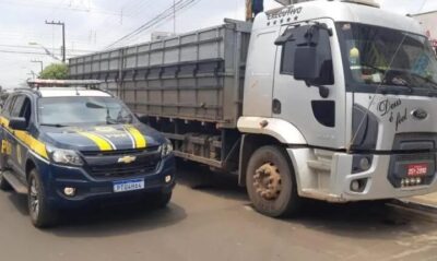 Caminhão furtado no Pará é recuperado pela PRF em Imperatriz